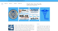 Desktop Screenshot of digiscribeasiapacific.com